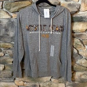 Long sleeve hooded shirt